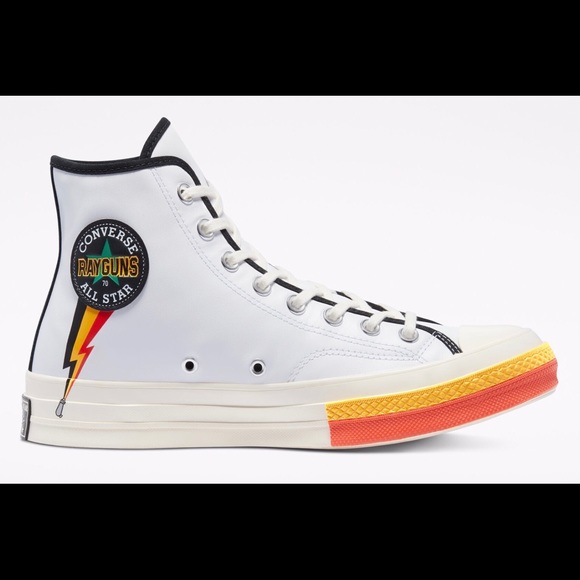 Roswell Rayguns White Leather Chuck 70 Converse - Picture 2 of 8